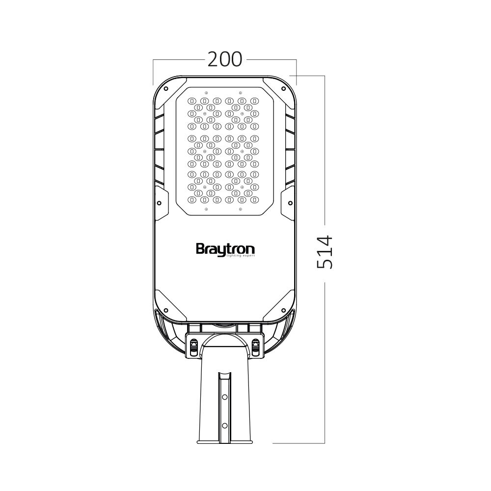 BRY-ST95-56,5W-GRY-4000K-IP66-LED STREET LIGHT - 6