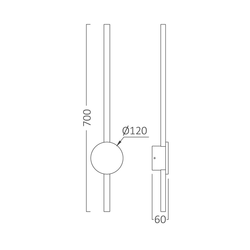 BRY-TINY-WL700-16W-BLC-3000K-WALL LIGHT - 5