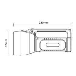 BRY-TR010-3W-6500K-WHT-RECH.TORCH - 3