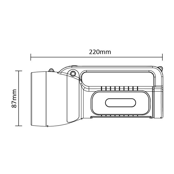 BRY-TR010-3W-6500K-WHT-RECH.TORCH - 3