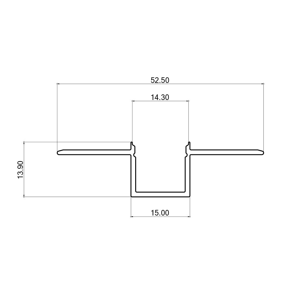 BRY-TR15-2MT-SLV-ALUMINIUM PROFILE - 3