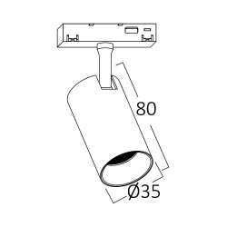 BRY-TRC035-6W-48VDC-3000K-BLC-MAG. TRACK - 3