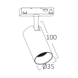 BRY-TRC035-6W-48VDC-3IN1-BLC-MAG. TRACK - 3