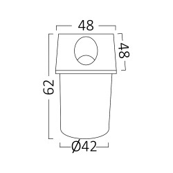 BRY-VECTOR-A-SQR-BLC-2W-3000K-IP65-WALL LIGHT - 6