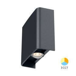 BRY-VECTOR-B-WL-GRY-2x1W-3IN1-IP65-WALL LIGHT - 1