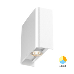 BRY-VECTOR-B-WL-WHT-2x1W-3IN1-IP65-WALL LIGHT - 1