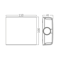 BRY-VECTOR-B-WL-WHT-2x1W-3IN1-IP65-WALL LIGHT - 7