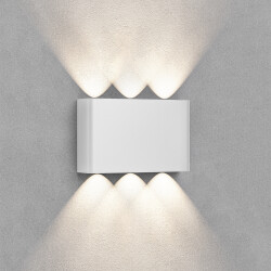 BRY-VECTOR-B-WL-WHT-6x1W-3IN1-IP65-WALL LIGHT - 2