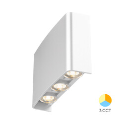 BRY-VECTOR-B-WL-WHT-6x1W-3IN1-IP65-WALL LIGHT - 1