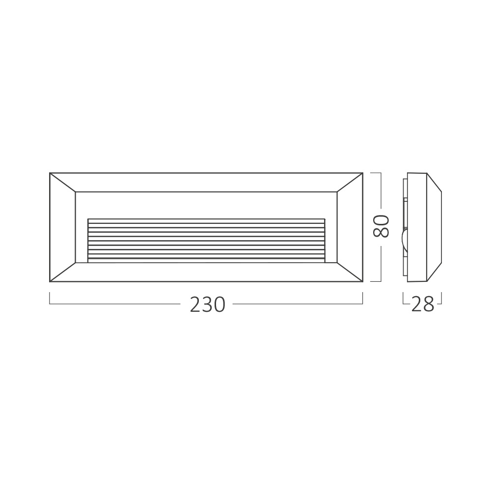 BRY-VEKTA-B-RCT-D.GRY-3W-3IN1-IP65-WALL LIGHT - 7