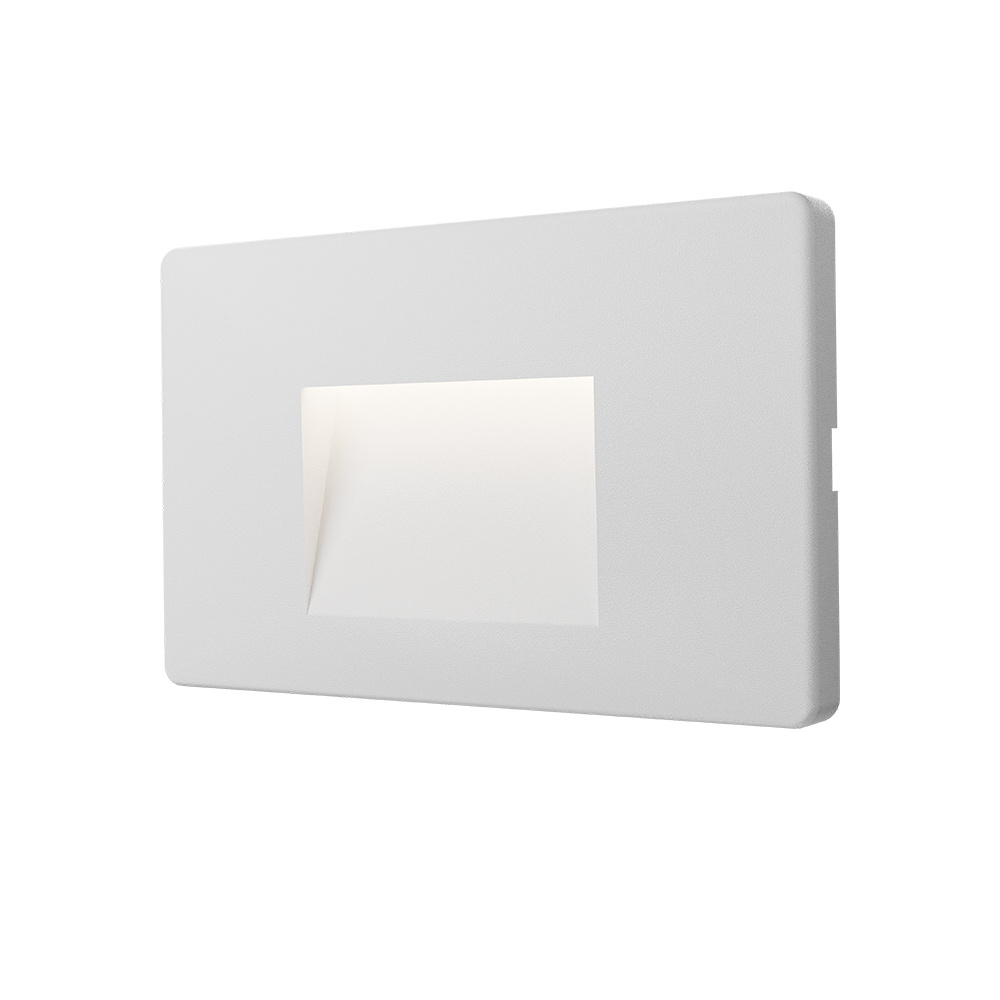 BRY-VEKTA-B-SQR-WHT-3W-3000K-IP65-WALL LIGHT - 1