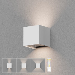 BRY-VEKTA-B-WL.2-WHT-1xG9-IP54-WALL LIGHT - 2