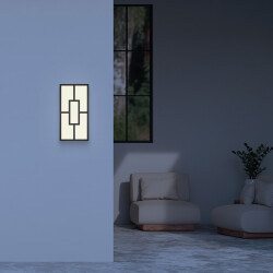 BRY-VENETO-A-RCT-BLC-10W-3IN1-IP44-WALL LIGHT - 2