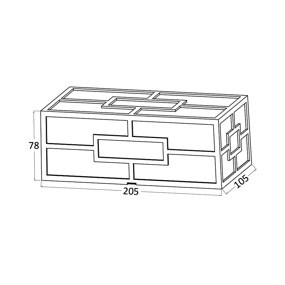 BRY-VENETO-A-RCT-BLC-10W-3IN1-IP44-WALL LIGHT - 8