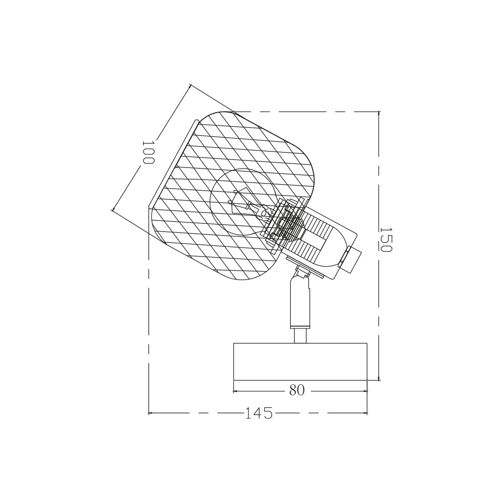 BRY-W001C-1H-1xE14-WDN-WALL LIGHT - 4