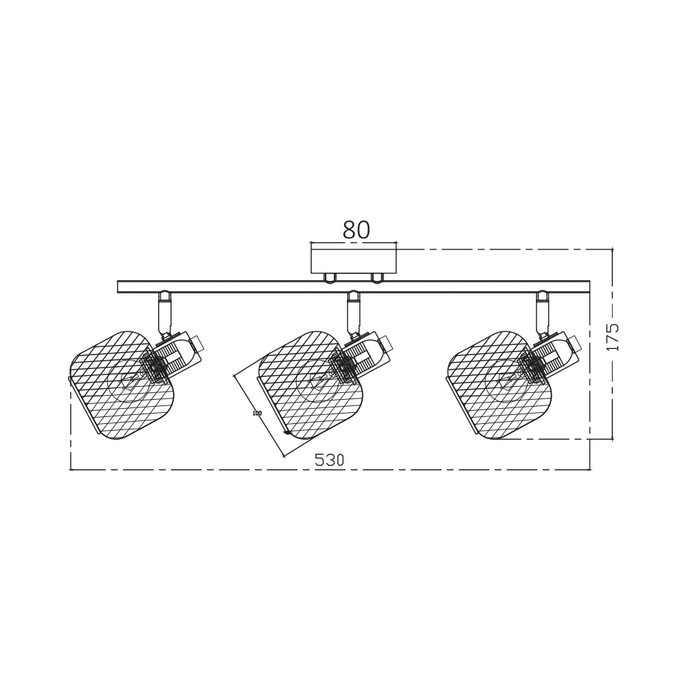 BRY-W001C-3H-3xE14-WDN-CEILING LIGHT - 4