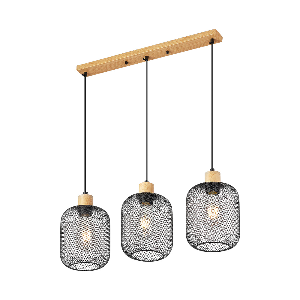 BRY-W001S-3H-3xE27-WDN-PENDANT LIGHT - 1