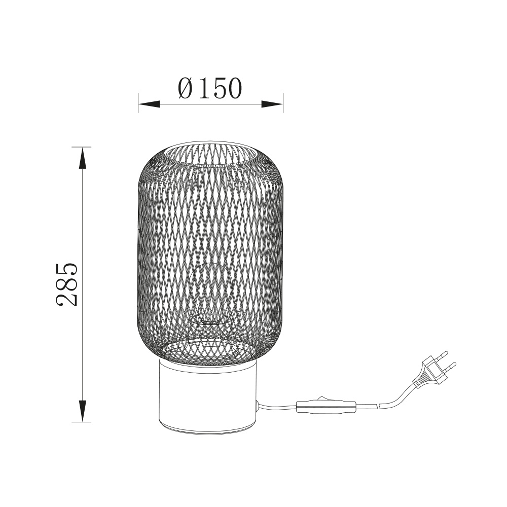 BRY-W001T-1H-1xE27-BLC-TABLE LAMP - 4