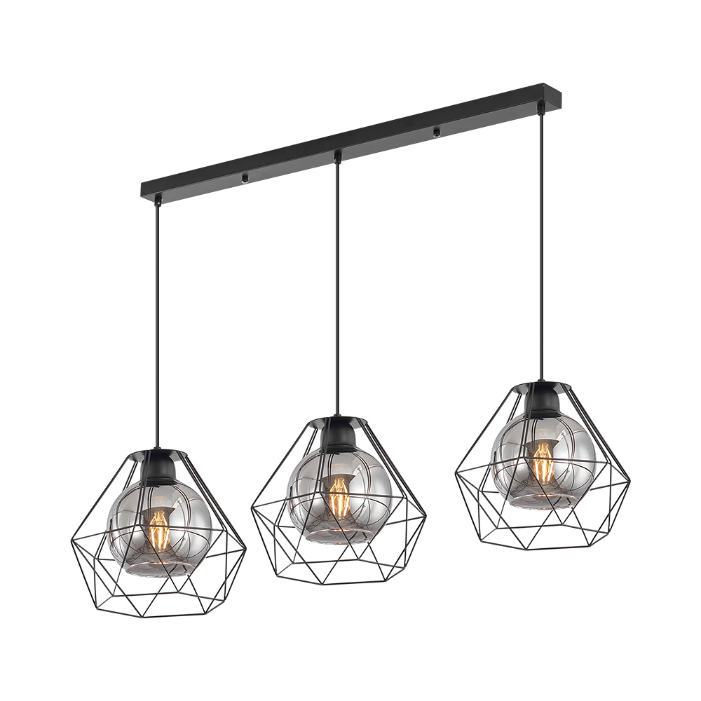 BRY-W004S-3H-3xE27-BLC-PENDANT LIGHT - 1