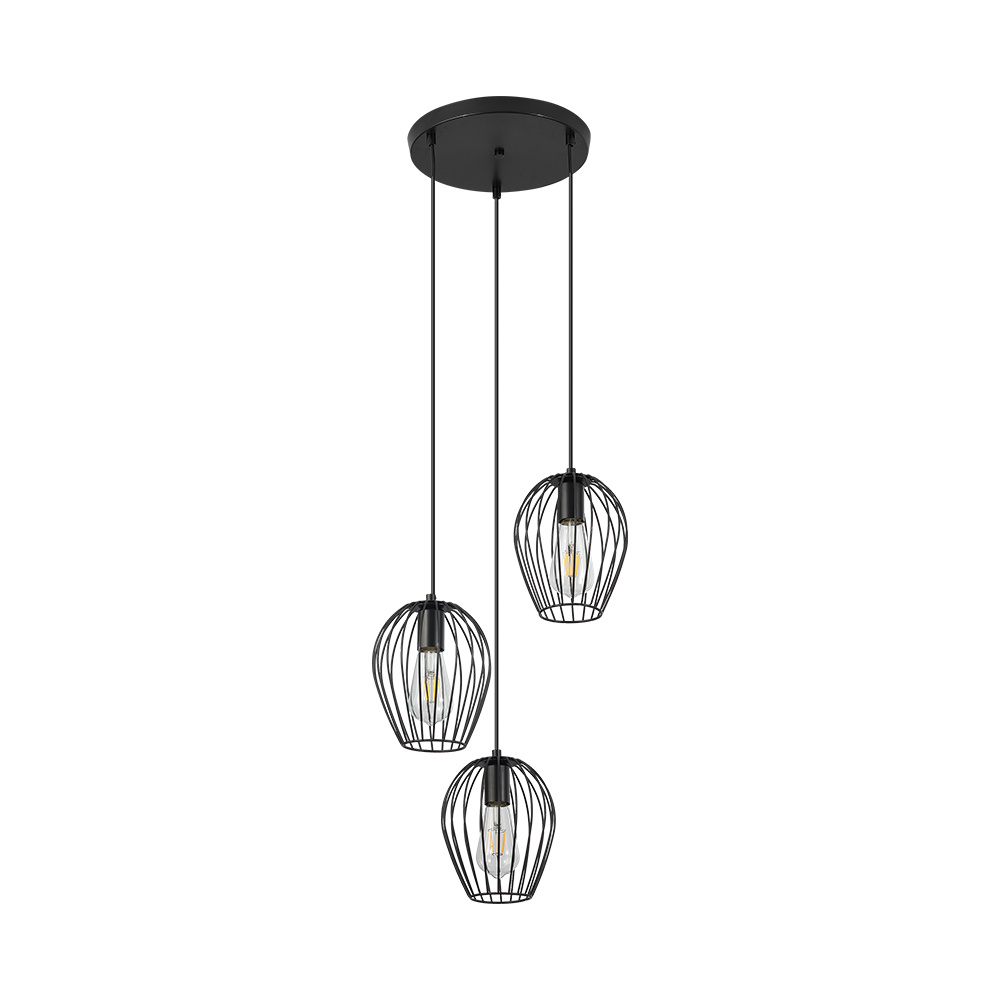 BRY-W005R-3H-3xE27-BLC-PENDANT LIGHT - 3