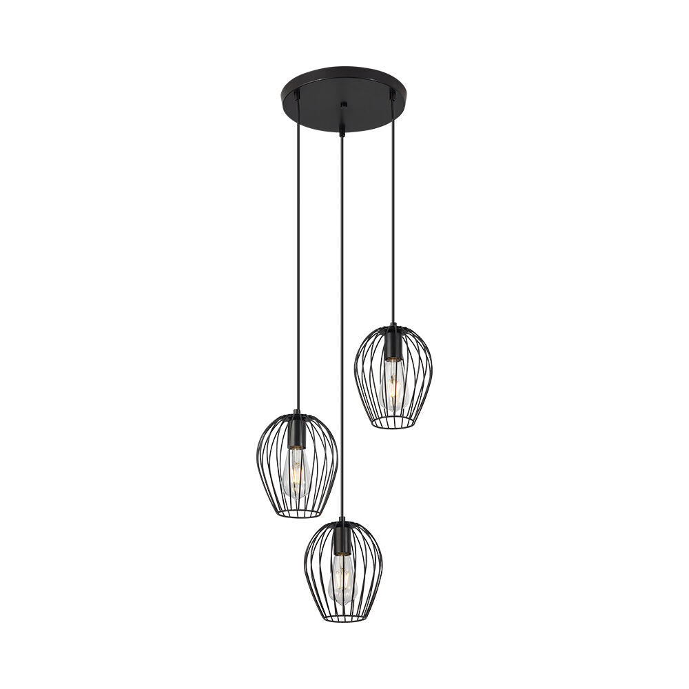 BRY-W005R-3H-3xE27-BLC-PENDANT LIGHT - 1