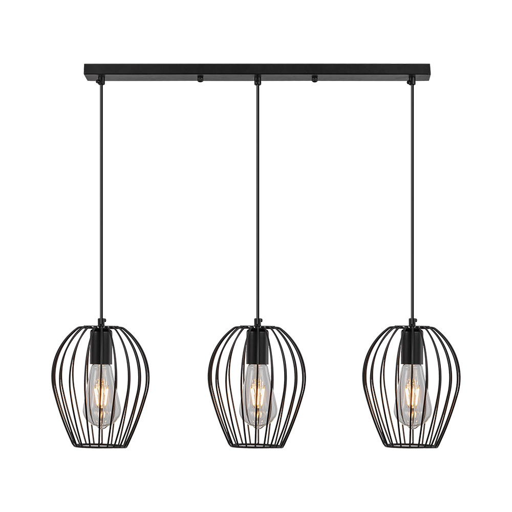 BRY-W005S-3H-3xE27-BLC-PENDANT LIGHT - 1