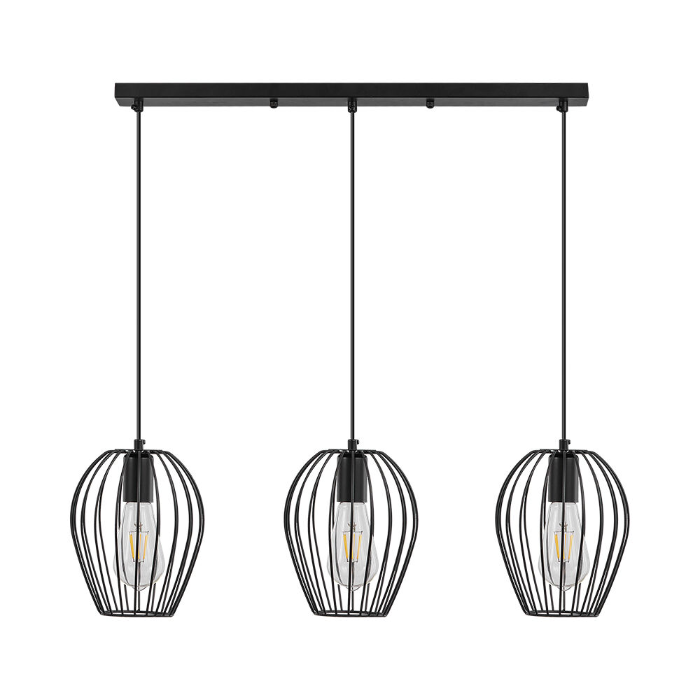 BRY-W005S-3H-3xE27-BLC-PENDANT LIGHT - 3