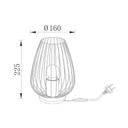 BRY-W005T-1H-1xE27-BLC-TABLE LAMP - 4