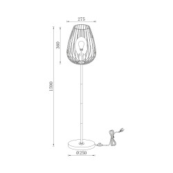 BRY-W005T-1H-1xE27-BLC-FLOOR LAMP - 4