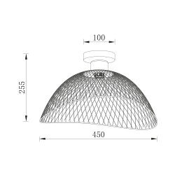 BRY-W006C-1H-1xE27-BLC-CEILING LIGHT - 4