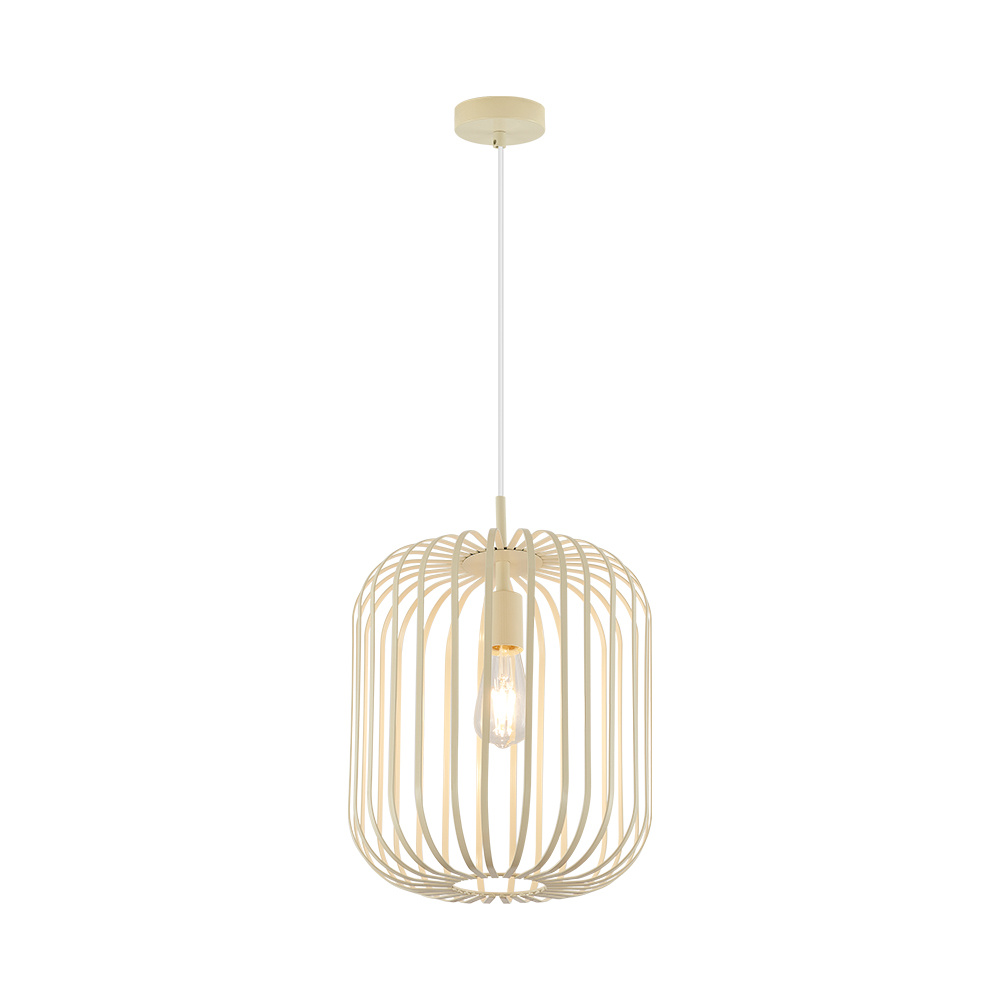 BRY-W007R-1H-1xE27-BEJ-PENDANT LIGHT - 1