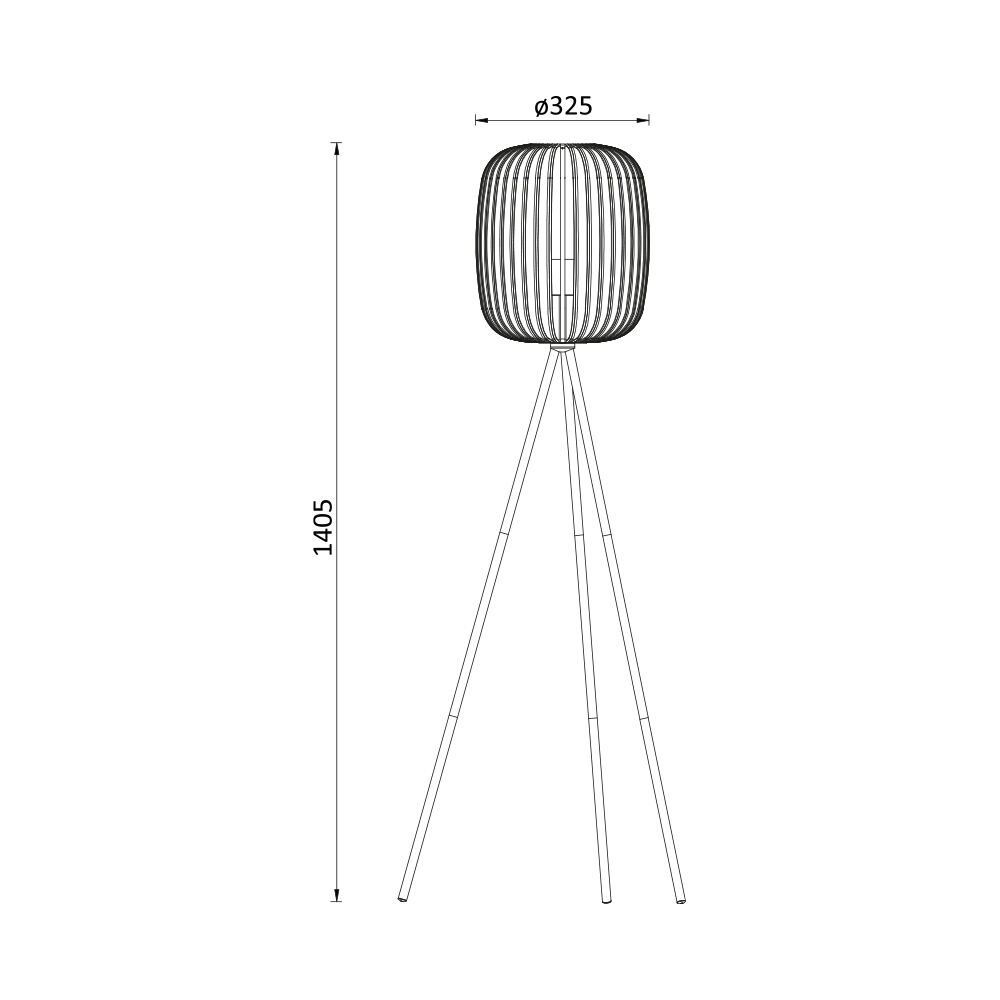 BRY-W007T-1H-1xE27-BEJ-FLOOR LAMP - 4