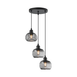 BRY-W008R-3H-3xE27-BLC-PENDANT LIGHT - 1