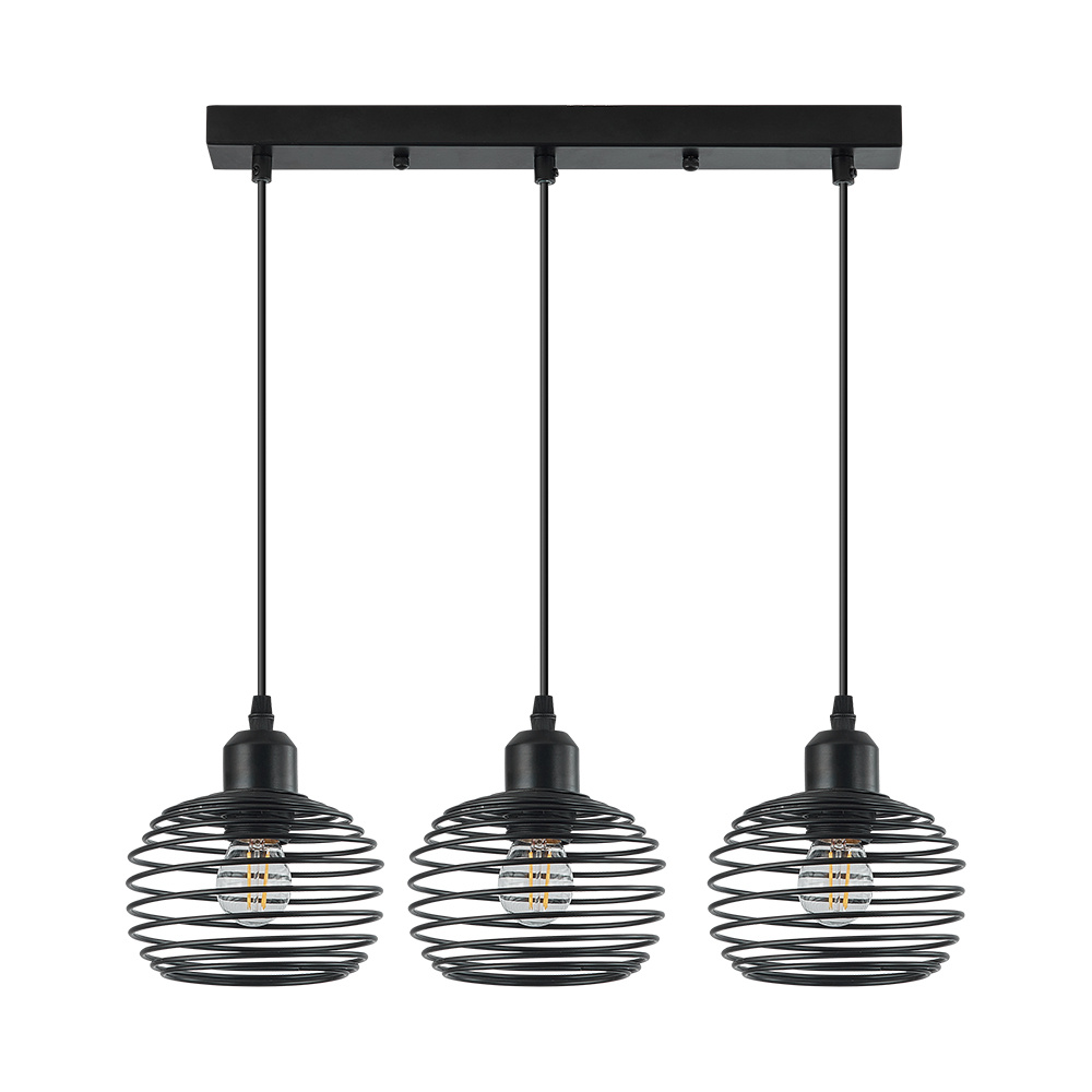 BRY-W008S-3H-3xE27-BLC-PENDANT LIGHT - 3