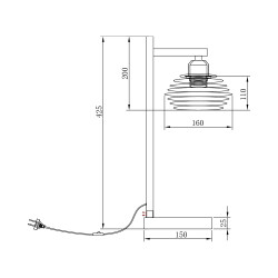 BRY-W008T-1H-1xE27-BLC-TABLE LAMP - 4