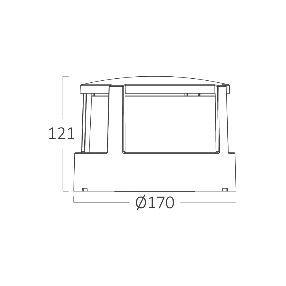 BRY-WALLS-G1-RND-BLC-15W-3000K-IP65-WALL LIGHT - 5