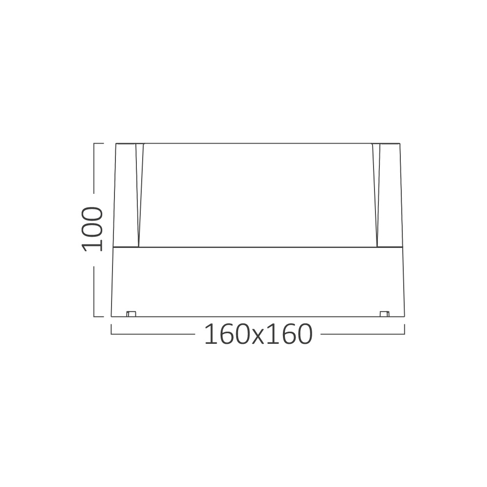 BRY-WALLS-G1-SQR-BLC-15W-3000K-IP65-WALL LIGHT - 6