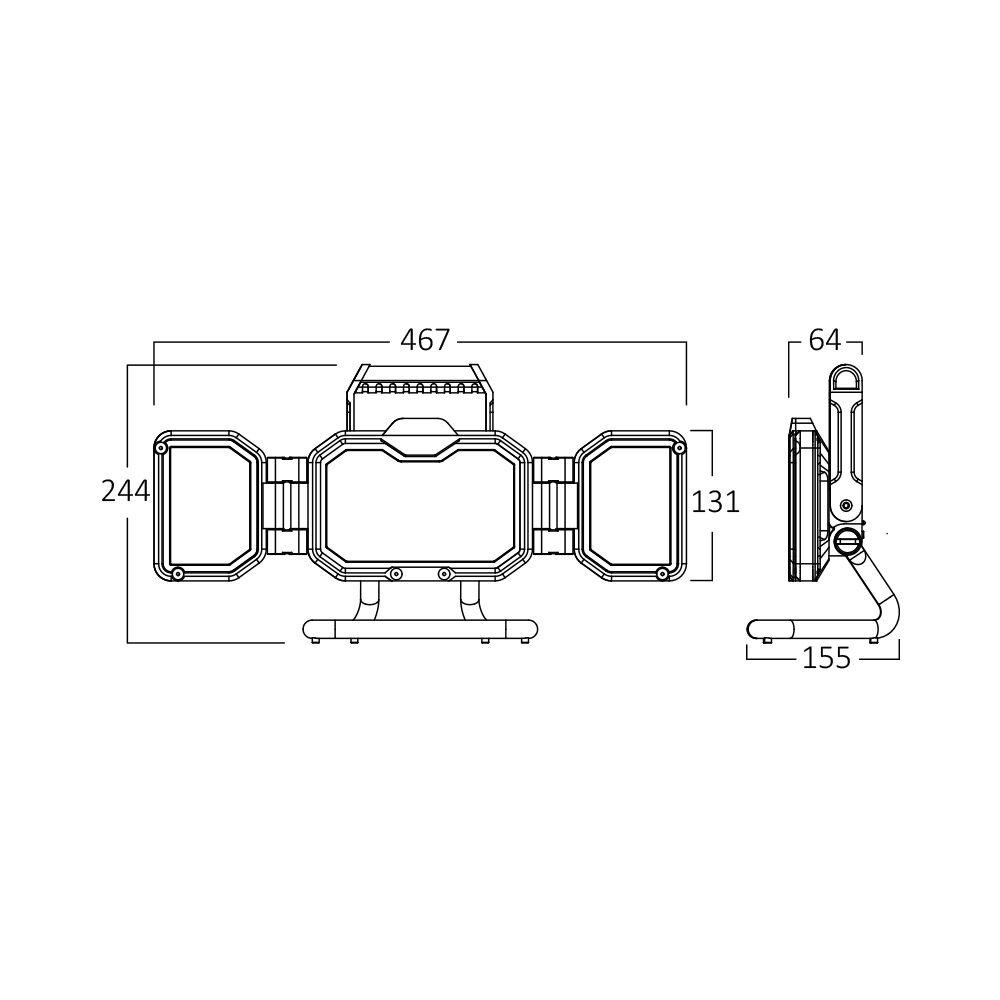 BRY-WLP40-BLC-60W-6500K-BATTERY WORK LIGHT - 6