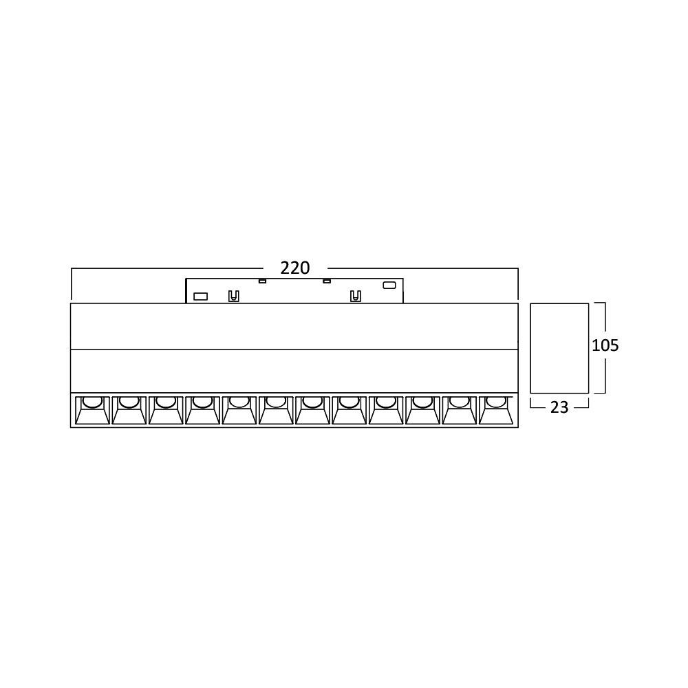 BRY-WSL250-12W-48VDC-3000K-BLC-MAG. LINEAR - 3