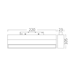 BRY-WSR250-15W-48VDC-3000K-BLC-MAG. LINEAR - 3