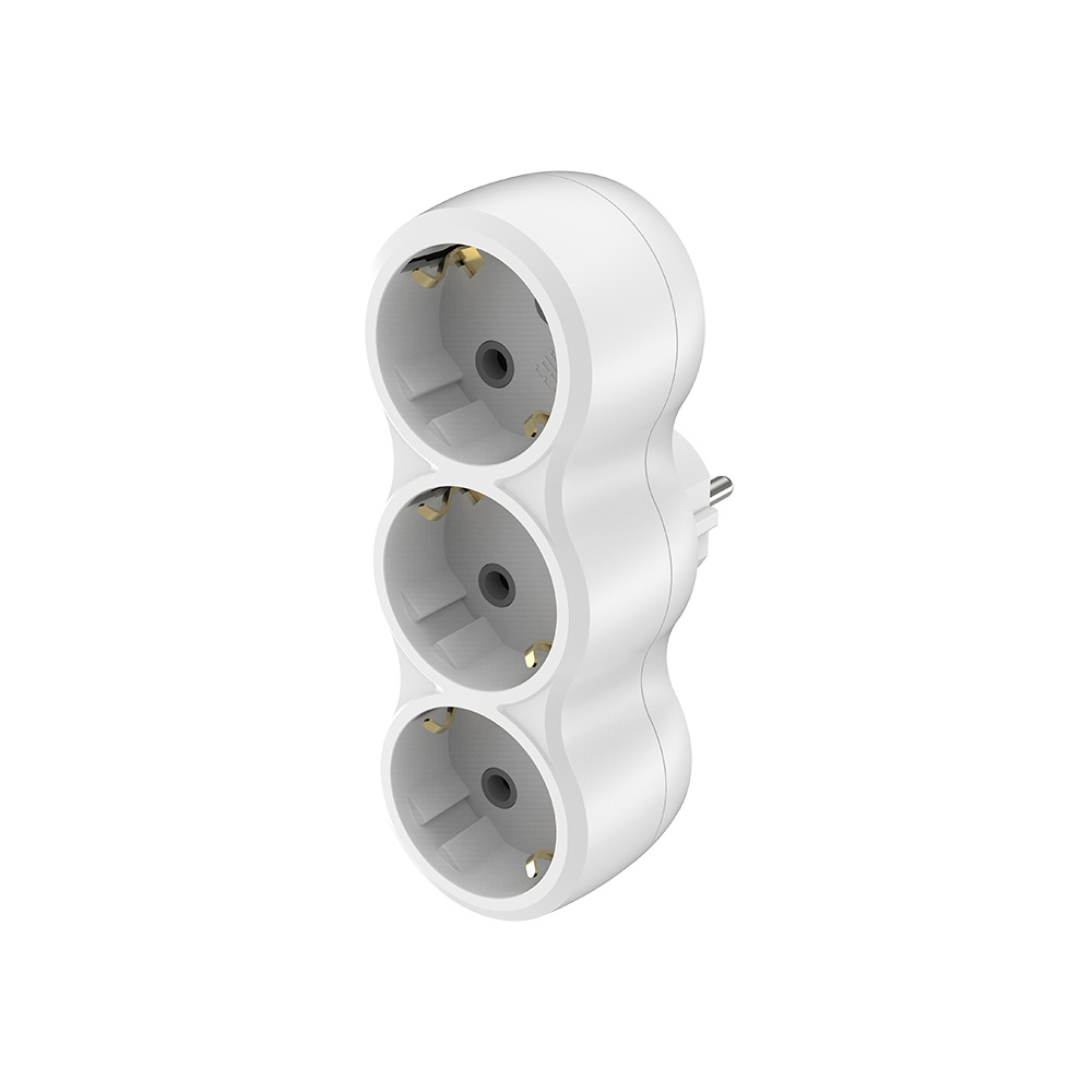 BRY-XLINE-LN3-3WAY-EU-SOCKET WITH CHILDREN PROTECT - 1